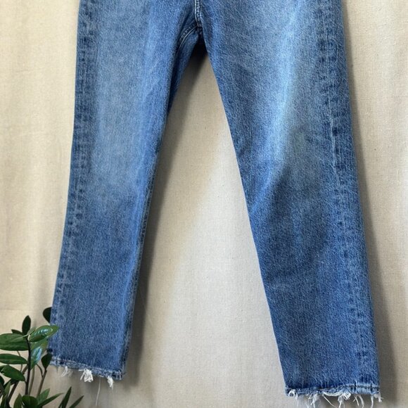 AGOLDE Riley High Rise Straight Crop Jeans in Frequency | Size 27 - Picture 8 of 16